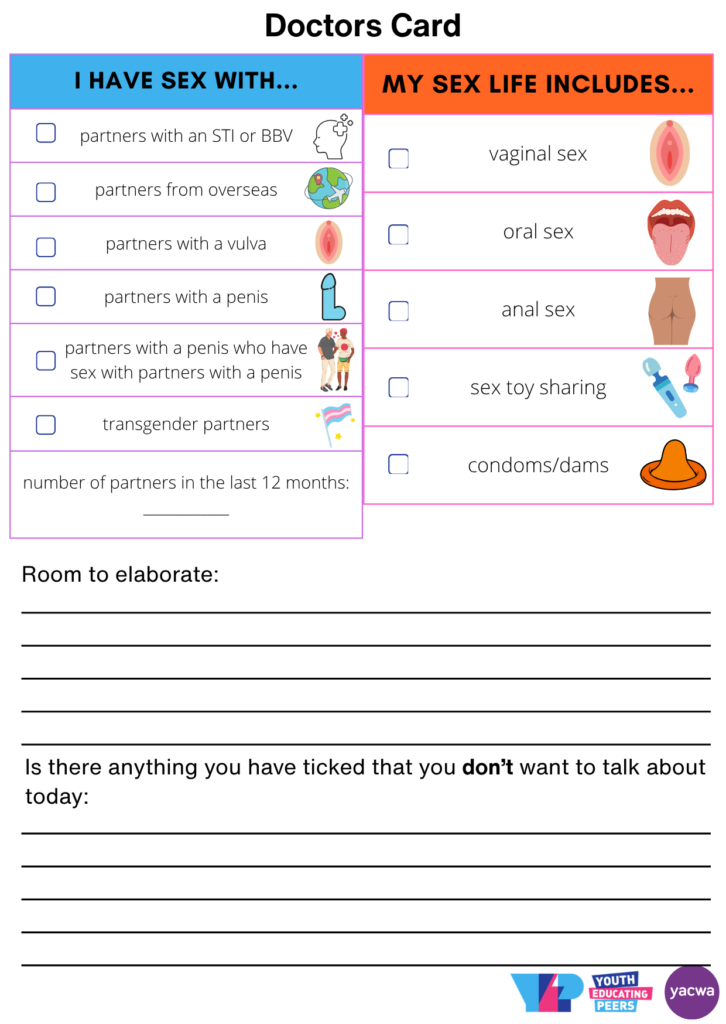STI and BBV Testing - The YEP Project