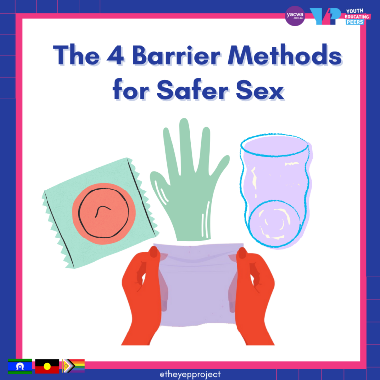 Four barrier methods for safer sex